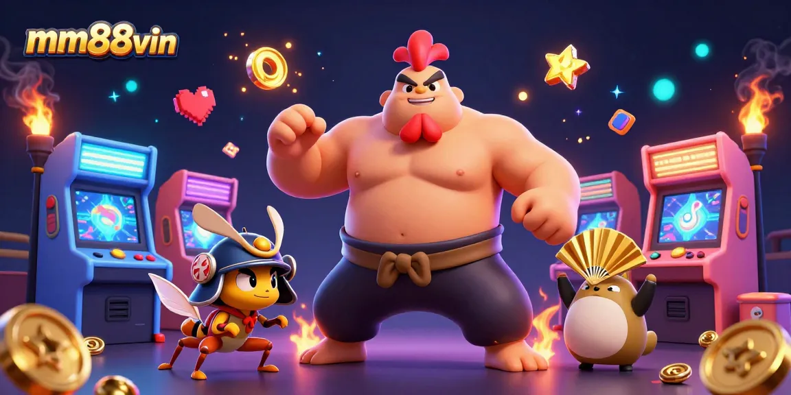 Experience thrilling gameplay at mm88vin casino with epic characters and vibrant gaming elements.