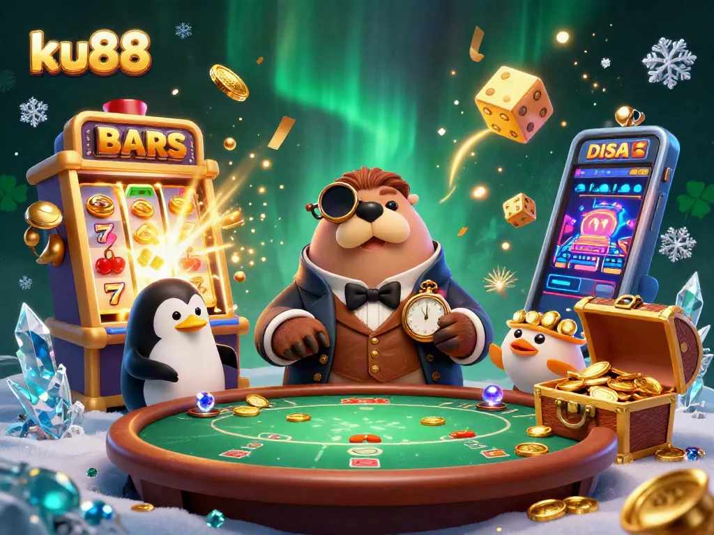 Experience thrilling gameplay with ku88 at an underwater poker table featuring unique characters.